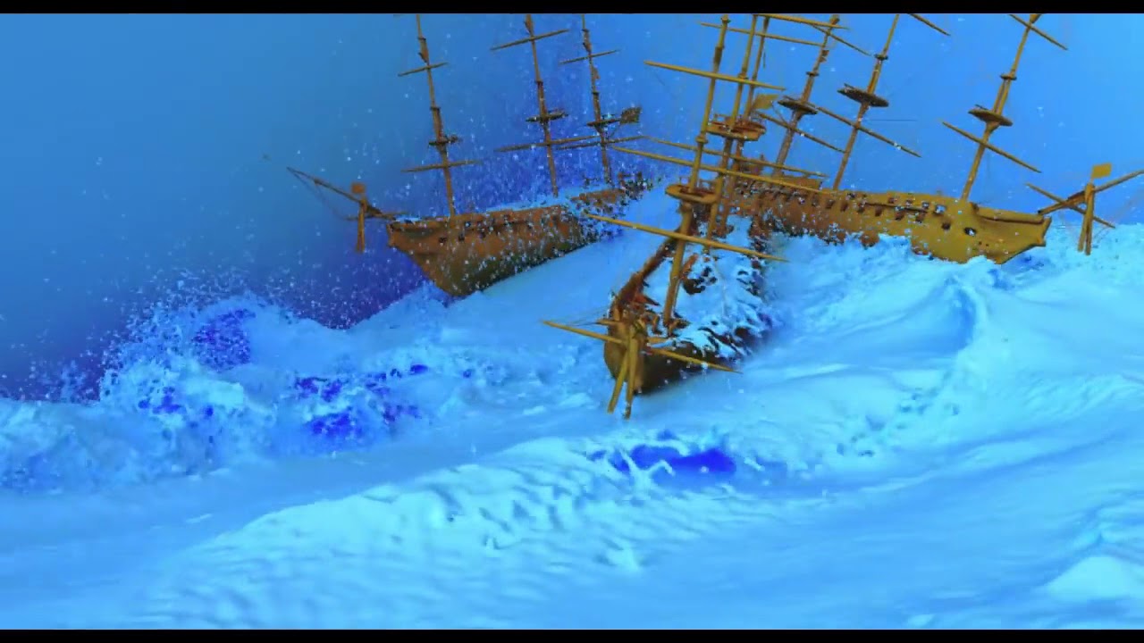 3D ANIMATION After Effects Collapsing Wall 4 Fluid Simulation With 20 ...