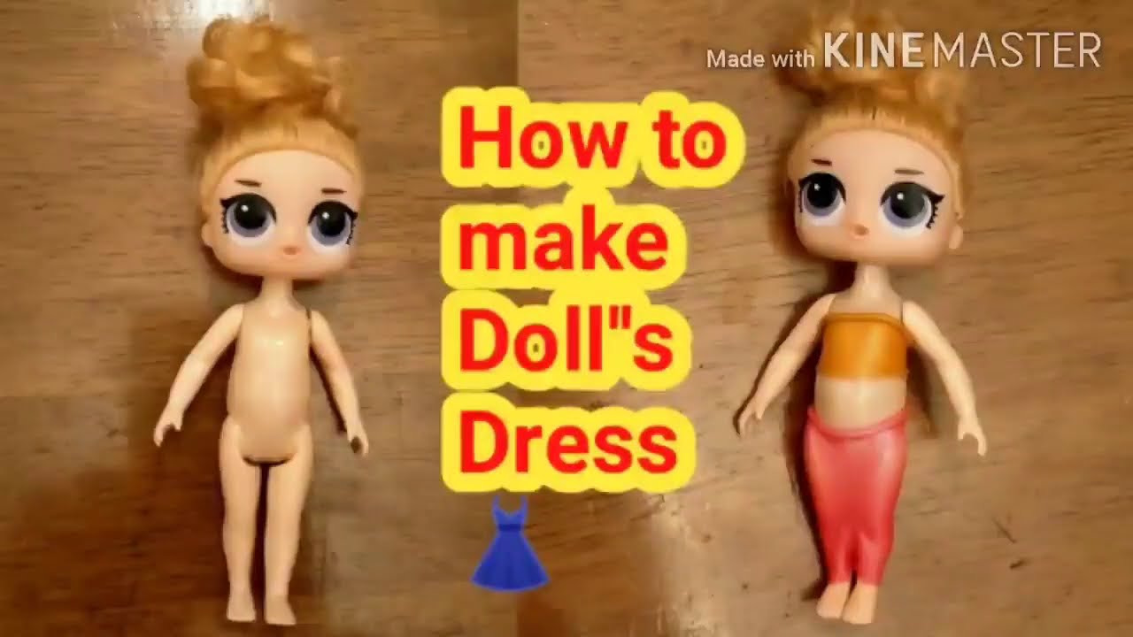 How to make Doll Dress YouTube