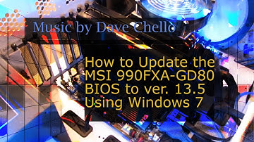 How to Update MSI 990FXA-GD80 BIOS to 13.5 Windows 7