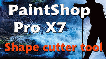 Corel Paintshop Pro X7, shape cutter tool