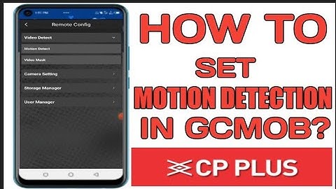 HOW TO SET MOTION DETECTION IN GCMOB? || GCMOB MOTION DETECTION