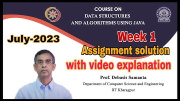 Data structures and algorithms using java | assignment 1 | nptel | solution #nptel #generics