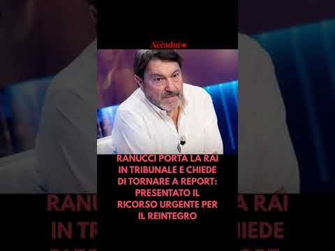 Video RANUCCI PORTA LA RAI IN TRIBUNALE E CHIEDE DI TORNARE A REPORT