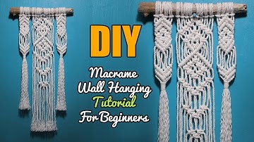 Macrame Wall Hanging on Driftwood | Easy Tutorial for Macrame Beginners by LIT decor
