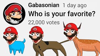 Favorite SMG4 Puzzlevision Mario Animal?