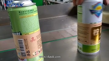 Automatic Aerosol Tin Bottle Labeling Machine