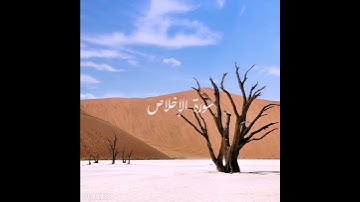 سورة : الإخلاص القارئ : صلاح بوخاطر