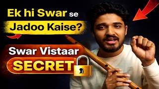 One Note Magic on Bansuri 😱 | Swar Vistaar Secret Explained | Flute Lesson Hindi