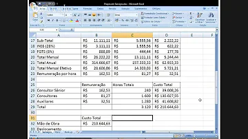 Como calcular reajuste de contrato de serviço?