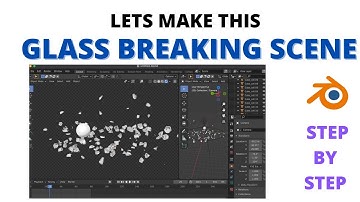 Glass Breaking Scene in Blender | Glass Shattering | Cell Fracture | TVV