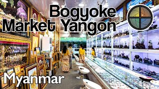 No Tourists! Myanmar  Morning Stroll through Bogyoke Aung San Market