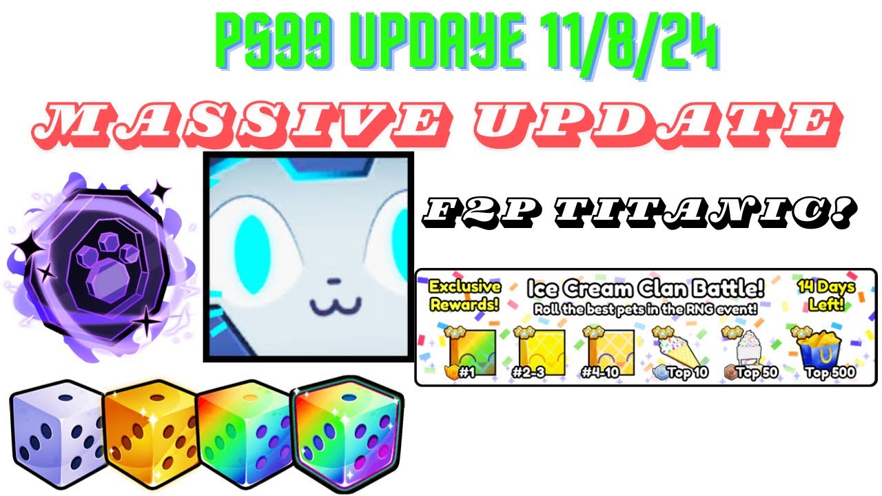 [Pet Simulator 99] Massive Update! New RNG event can get titanic for ...