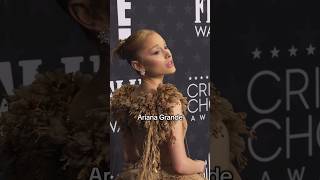 Ariana cant hide her true feelings🥹🏆 #arianagrande#criticschoiceawards #youtubeshorts