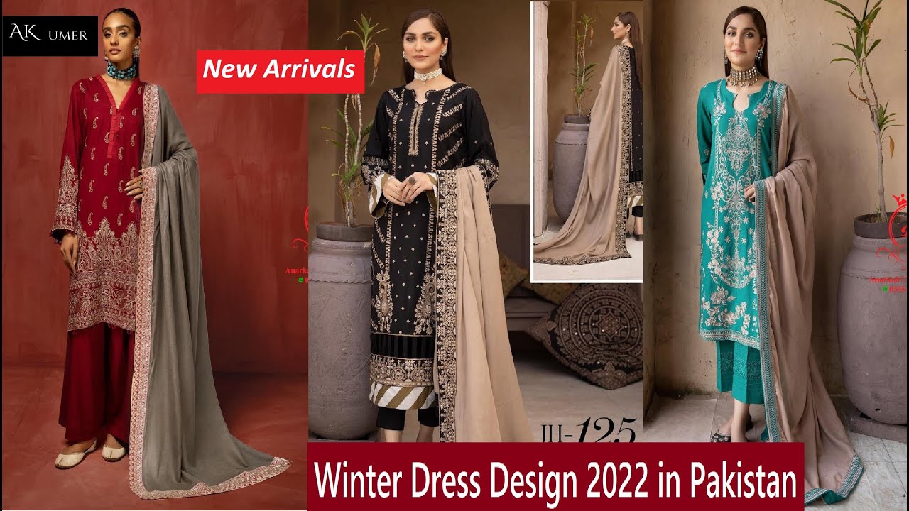 Winter Dress Design 2022 in Pakistan Johra Winter Collection 2022
