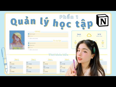 Video #3 Quản lý học tập hiệu quả STUDY NOTION TEMPLATE cho... - youtube