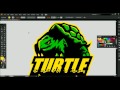 Turtle Mascot Logo//Speedart//Illustrator  #Oyeplot
