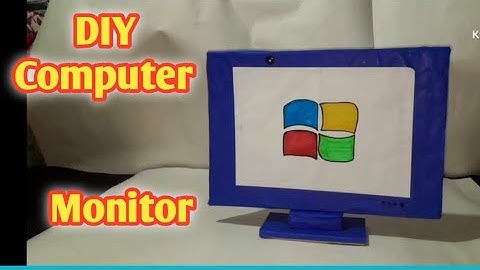 how to make computer monitor  / diy school computer model with thermocol