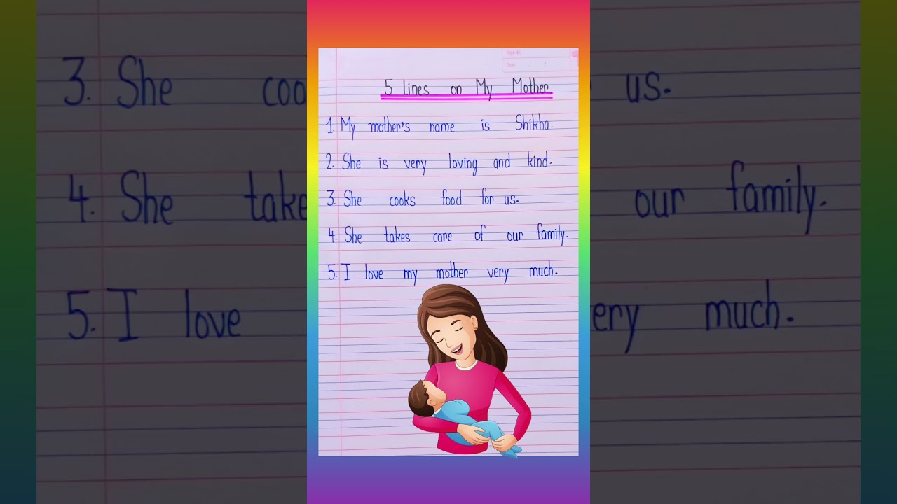 5 Lines On My Mother In English Trending Essaywriting Education