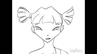 Winx Club Musa fan-made transformation (uncolored)
