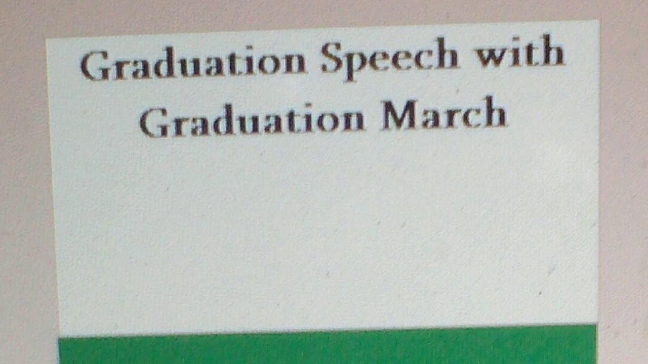 graduation thank you speech to parents