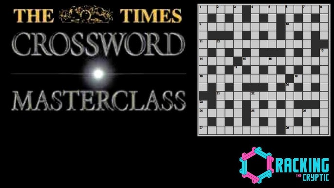 Beginner video: Solving The Times crossword on 1 Nov 2017 
