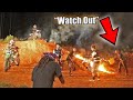 CRAZY GUY TRIES SETTING OUR DIRTBIKES ON FIRE!! (TOO CLOSE!!)