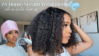 STEAM TREATMENT FOR NATURAL HAIR!  | UPDATED DEEP CONDITIONING ROUTINE | HELLO MOISTURE!