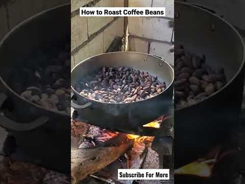 How To Roast Coffee Beans Jamaican Style #shorts