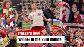 Arsenal fans went Crazy after Trossard goal 83\