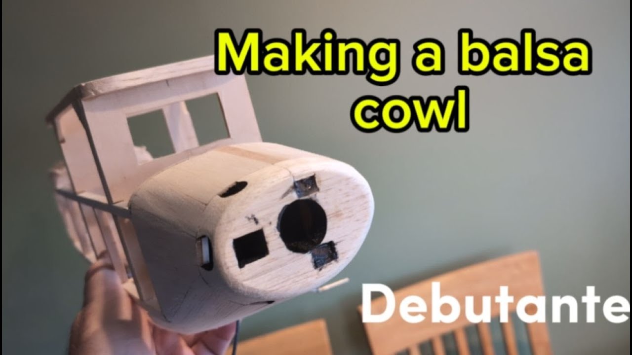 Изготовление капота на винтажной модели самолета из бальзы | «Дебютант» 1952 года, Вик Смид