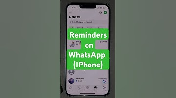Reminders on WhatsApp (IPhone)