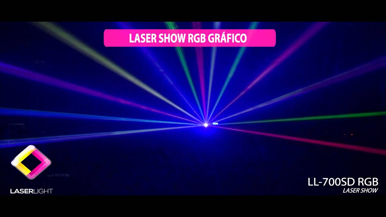 Laser Light Ll 700sd Rgb Laser Show Grafico Animado Ilda Sd Card