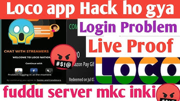Loco app hacked😱Loco app Login Problem today solved! | Loco app server problem fixed  Aasif Sheikh28