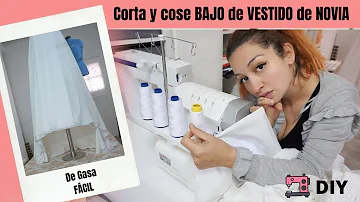 ¿Cómo se llama la falda bajo el vestido de novia?