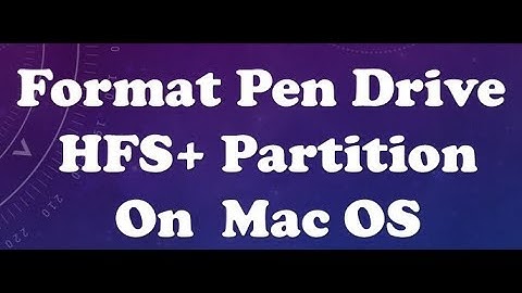 format pen drive hfs+ partition