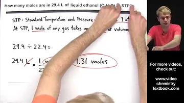 How do you find molar volume from STP?