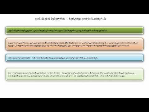 1. ვინ არის -ფინანსების მენეჯერი?