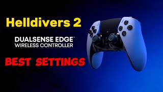 BEST PS5 Dualsense Edge Settings for Helldivers 2