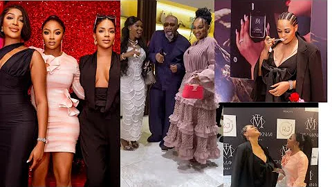 Adorable moments at Toke Makinwa's beauty fragrance launch very glamorous