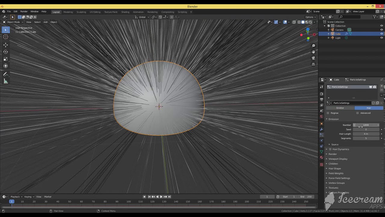 how to create hair in blender 2.8 (super easy) YouTube