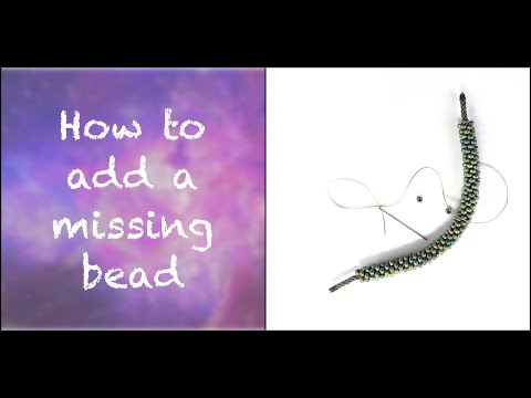 How to add a missing bead
