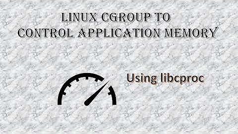 Linux cgroup using libcgroup | Linux resource accounting | Linux control applications