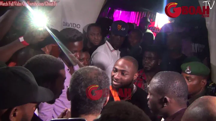 Moment Davido and Chioma storms in Fela Shrine as Fans Mobbed them at Felabration 2018