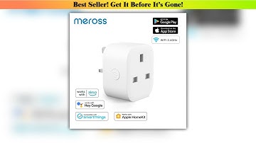 Editor’s Choice Meross HomeKit WiFi Smart Plug UK Socket Outlet Timer Schedule Wireless Voice Contr