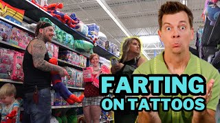 FARTING AT WALMART - The Pooter - This dude's TATS! lol | Jack Vale