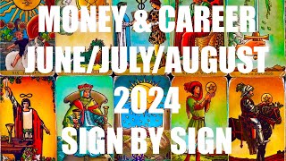 LIVE ALL SIGNS MONEY & CAREER 3 MONTH TAROT PROJECTION JUNE/JULY/AUGUST 2024