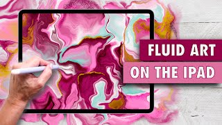 The MOST RELAXING Procreate Tutorial: How to create Fluid Art ?