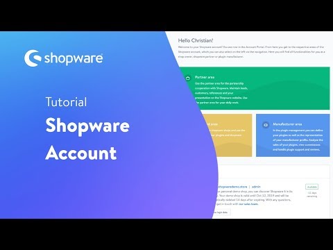 [DE] Shopware 6 User Onboarding - Shopware Account