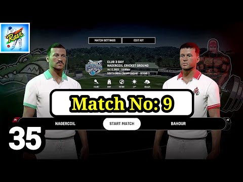 🏏CRICKET🏏: Nagercoil vs Bahour | Club 3 Day Match