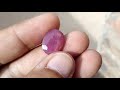 Pink ruby stone from burma